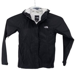 The North Face Womens S Venture Waterproof HyVent 2.5L Hooded Rain Jacket Black
